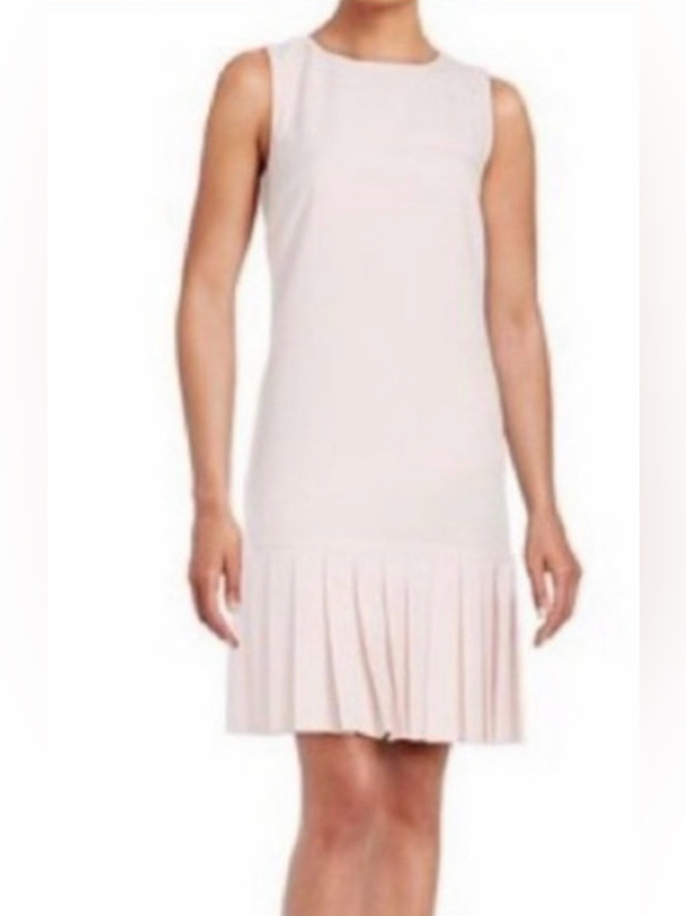 Karl Lagerfeld Paris sleeveless drop-waist dress light pink Size 8